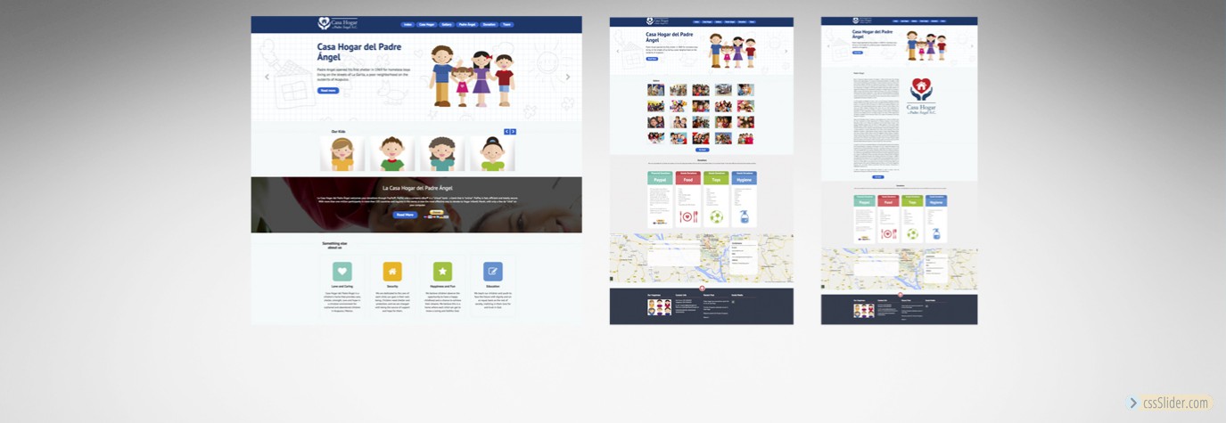 Página Web - Casa Hogar del Padre Ángel